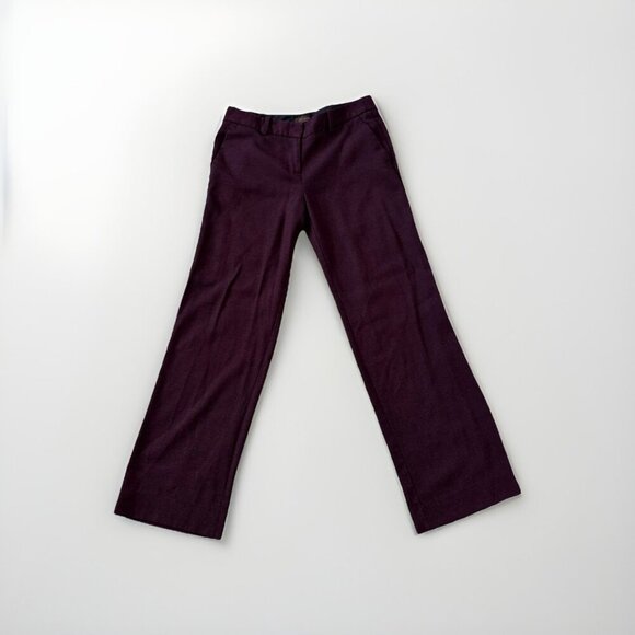The Limited Womens burgundy Color Pants Size 4 Speckled Chevron Trousers - Picture 2 of 4